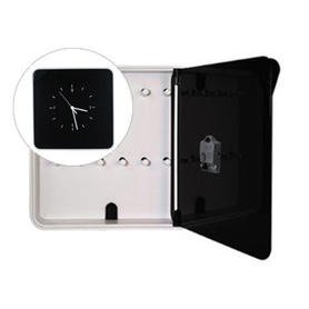 Armario plastico portallaves paperflow con reloj para 12 llaves 320x60x320 mm negro