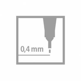Rotulador stabilo punta de fibra point 88 negro 0,4 mm