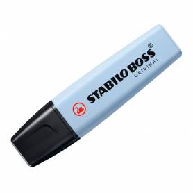 Rotulador stabilo boss fluorescente 70 pastel azul ventoso