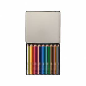 Lapices de colores stabilo acuarelables original arty estuche metalico de 24 colores surtidos
