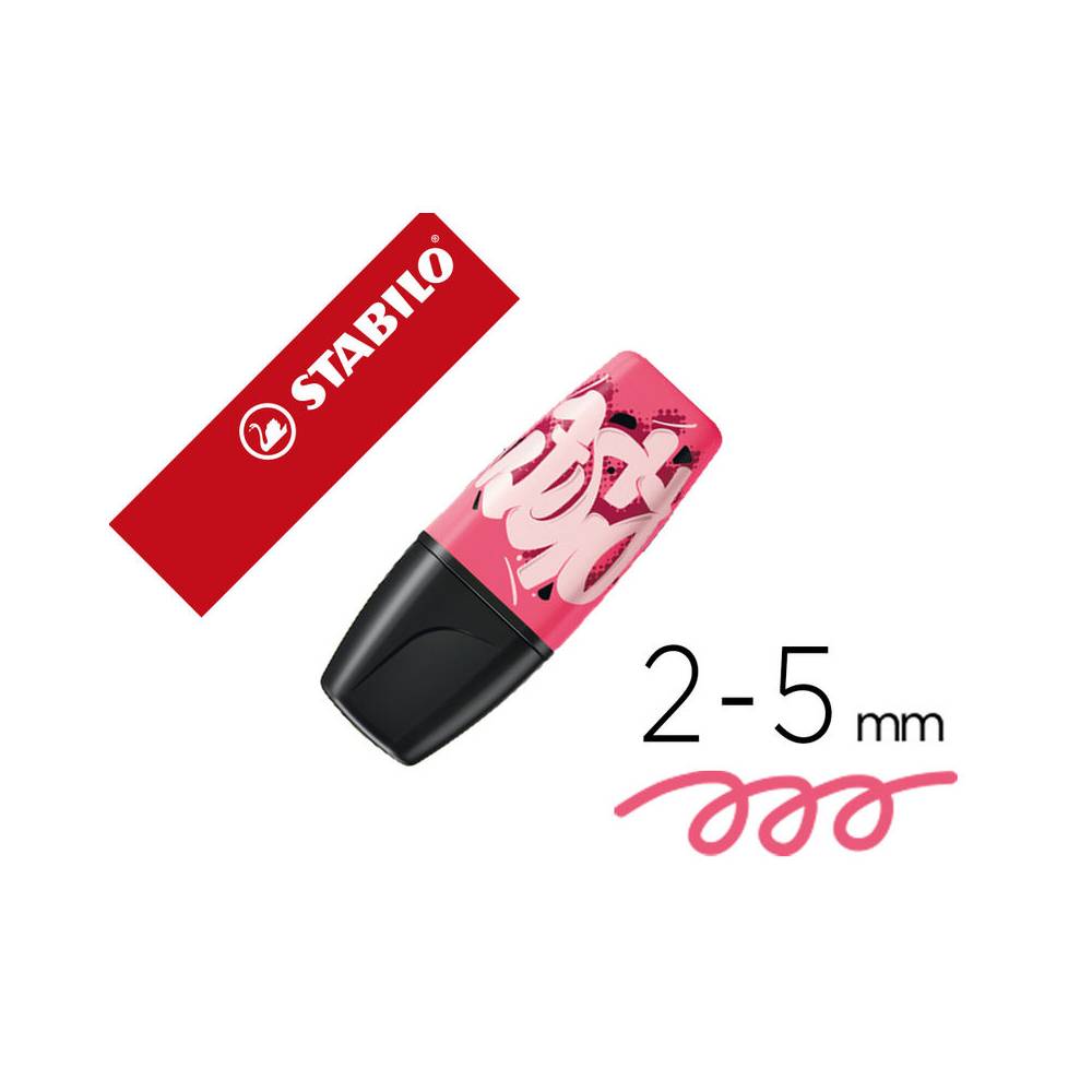 Rotulador stabilo boss mini fluorescente by snooze one rosa