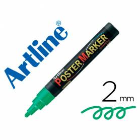 Rotulador artline poster marker epp-4-ver punta redonda 2 mm color verde