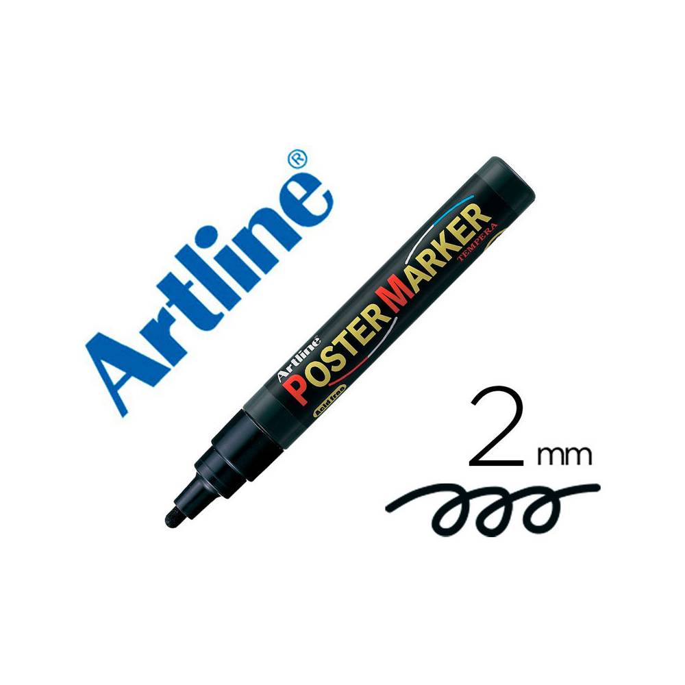 Rotulador artline poster marker epp-4-neg punta redonda 2 mm color negro