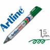 Rotulador artline marcador permanente 107 verde -punta redonda