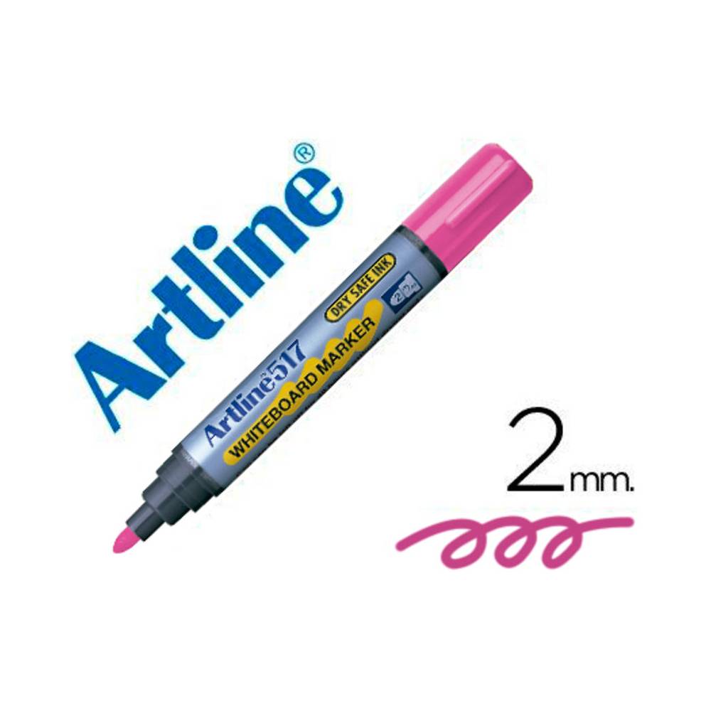 Rotulador artline pizarra ek-517 rosa punta redonda 2 mm tinta de bajo olor