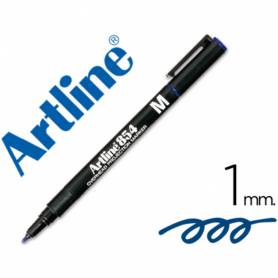 Rotulador artline retroproyeccion punta fibra permanente ek-854 azul -punta redonda 1 mm