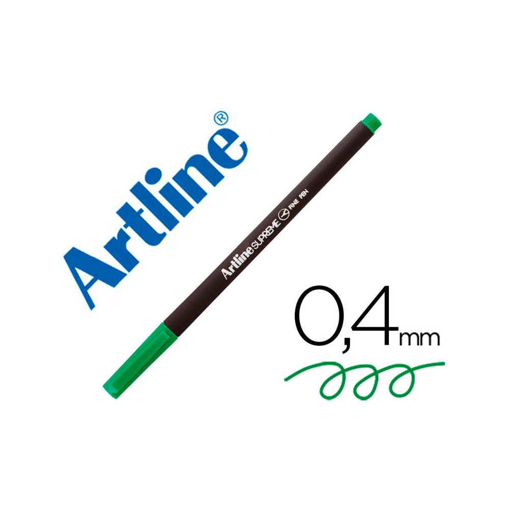 Rotulador artline supreme epfs200 fine liner punta de fibra verde 0,4 mm