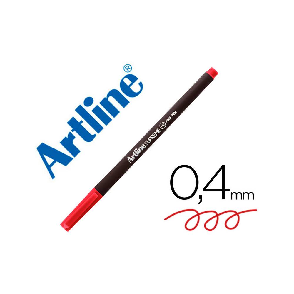 Rotulador artline supreme epfs200 fine liner punta de fibra rojo 0,4 mm