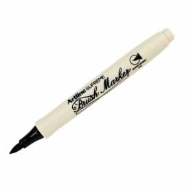 Rotulador artline supreme brush epfs pintura base de agua punta tipo pincel trazo fino negro