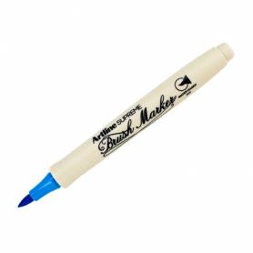 Rotulador artline supreme brush epfs pintura base de agua punta tipo pincel trazo fino azul celeste
