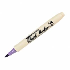 Rotulador artline supreme brush epfs pintura base de agua punta tipo pincel trazo fino purpura claro