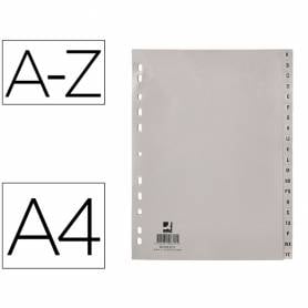 Separador alfabetico q-connect plastico a-z din a4 multitaladro