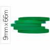 Cinta adhesiva q-connect 66m x 9mm verde para cerrar bolsas - KF10855