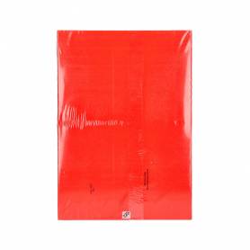 Papel color q-connect din a3 80gr rojo intenso paquete de 500 hojas