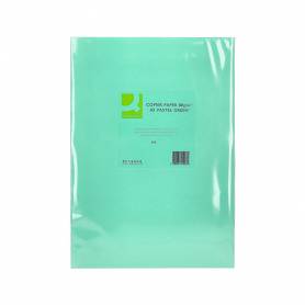 Papel color q-connect din a3 80 gr verde paquete de 500 hojas
