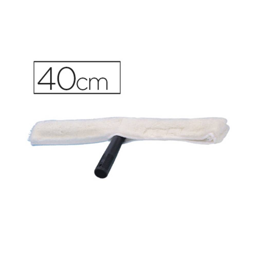 Limpiaventanas q-connect industrial mango de plastico y hoja limpiadora de 40 cm de ancho