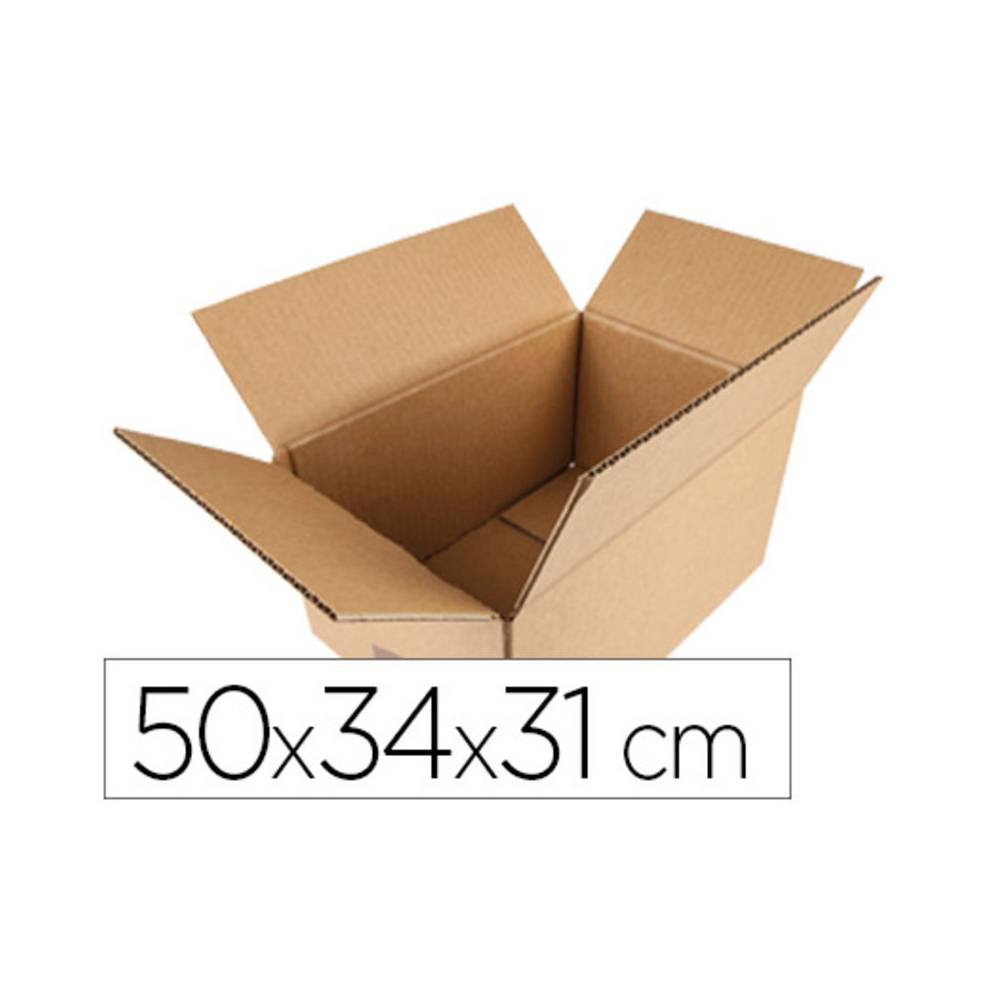 Caja para embalar q-connect americana medidas 500x340x310 mm espesor carton 5 mm