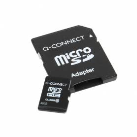 Memoria sd micro q-connect flash 32 gb clase 6 con adaptador