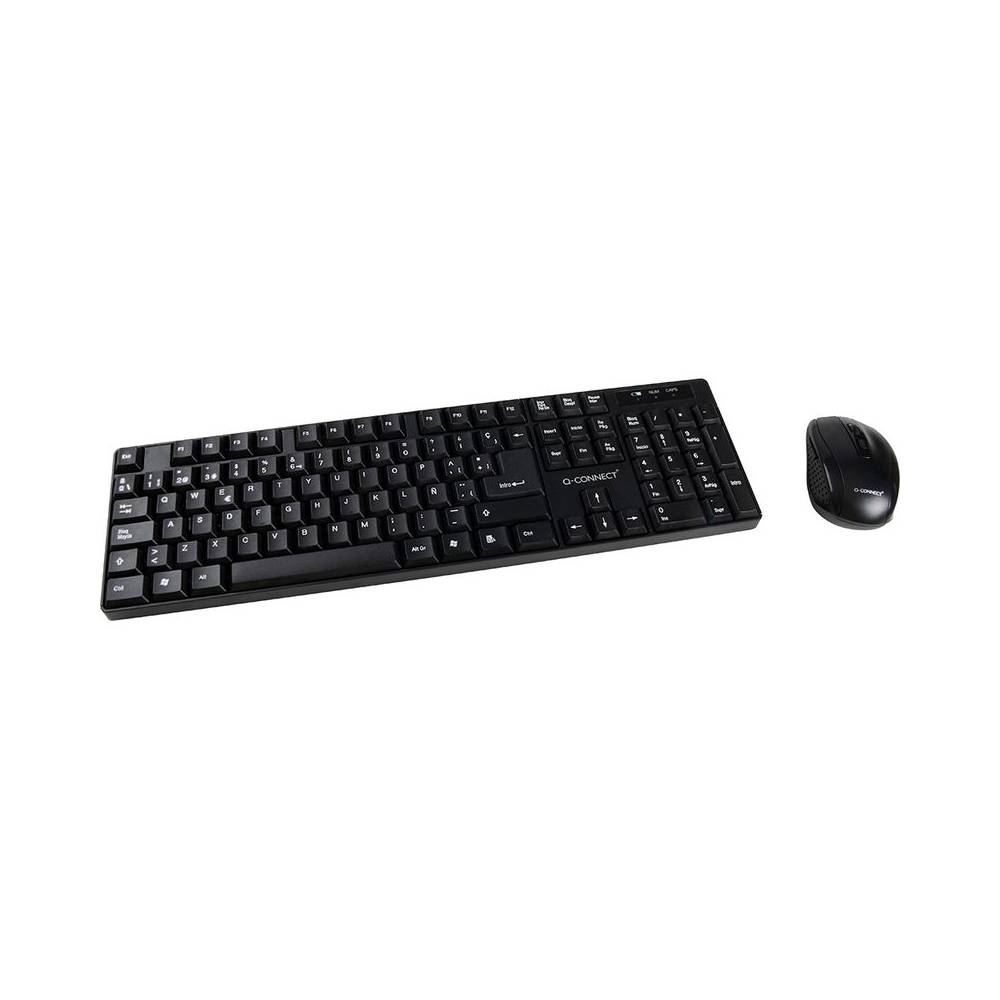 Set teclado + raton inalambrico q-connect 2.4g negro compatible windows 98 / nt / me / 2000 / xp / 7 /