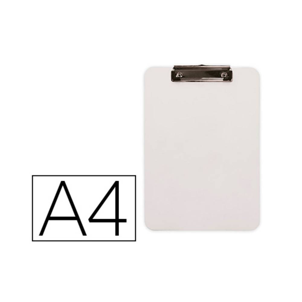 Portanotas q-connect plastico din a4 blanco 2,5mm