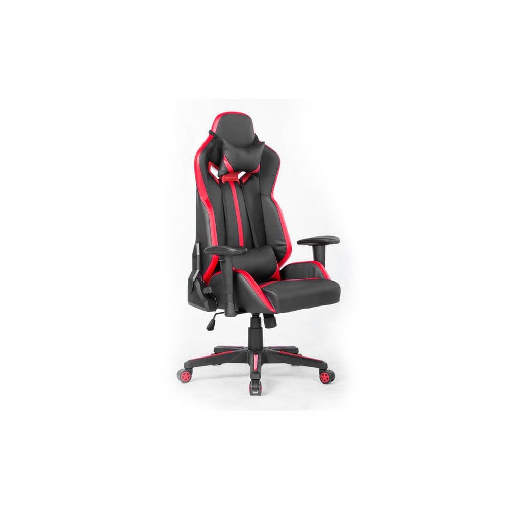 Silla q-connect gaming chair giratoria similpiel regulable en altura color negro rojo 1260+950x570x670 mm