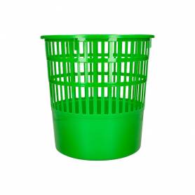 Papelera plastico q-connect 15 litros color verde 285x290 mm