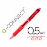 Boligrafo q-connect sigma retractil 0,5 mm color rojo - KF00383