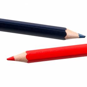 Liderpapel LC06 - Lápiz bicolor Jumbo rojo-azul