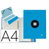Carpeta liderpapel antartik clasificadora a4 12 departamentos gomas carton forrado color azul - AW22