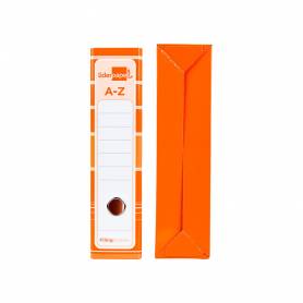 Archivador de palanca liderpap el a4 filing system forrado sin rado lomo 80mm naranja con caja y compresor metalico