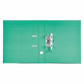 Archivador de palanca liderpapel folio documenta forrado pvc con rado lomo 52 mm verde compresor metalico
