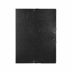 Carpeta proyectos liderpapel folio lomo 50mm carton gofrado negra