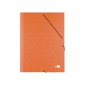 Carpeta clasificadora liderpapel 12 departamentos folio prolongado carton forrado naranja