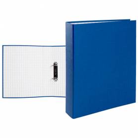 Carpeta de 2 anillas 40mm mixtas liderpapel folio carton forrado paper coat plastico azul