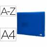 Carpeta liderpapel clasificador fuelle 32112 polipropileno din a4 azul transparente 13 departamentos - FU12