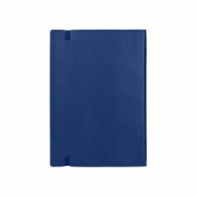 Libreta liderpapel simil piel a5 120 hojas 70g/m2 horizontal sin margen azul