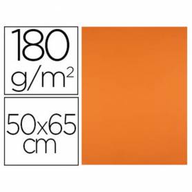 Cartulina liderpapel 50x65 cm 180g/m2 naranja paquete de 25