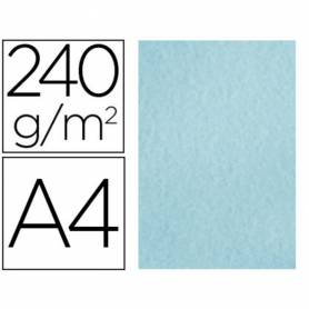 Papel color liderpapel pergamino a4 240g/m2 azul pack de 25 hojas