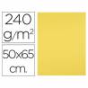 Cartulina liderpapel 50x65 cm 240g/m2 amarillo limon paquete de 25 unidades - CX75