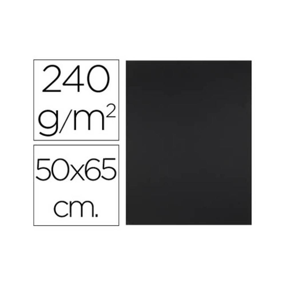 Cartulina liderpapel 50x65 cm 240g/m2 negro