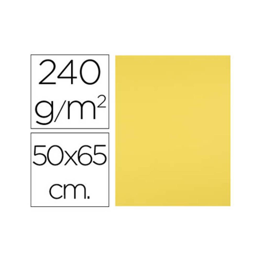 Cartulina liderpapel 50x65 cm 240g/m2 amarillo limon