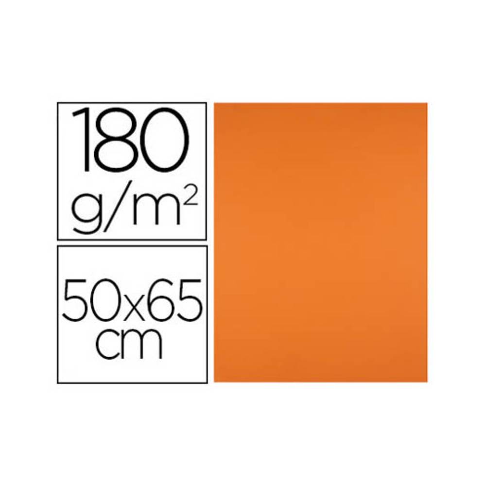 Cartulina liderpapel 50x65 cm 180g/m2 naranja