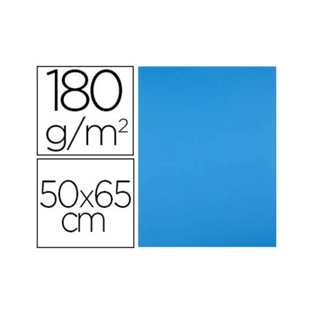 Cartulina liderpapel 50x65 cm 180g/m2 azul