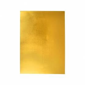 Goma eva liderpapel 50x70 cm espesor 2 mm metalizada oro