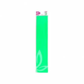 Papel crespon liderpapel 50 cm x 2,5 m 34g/m2 verde fluorescente