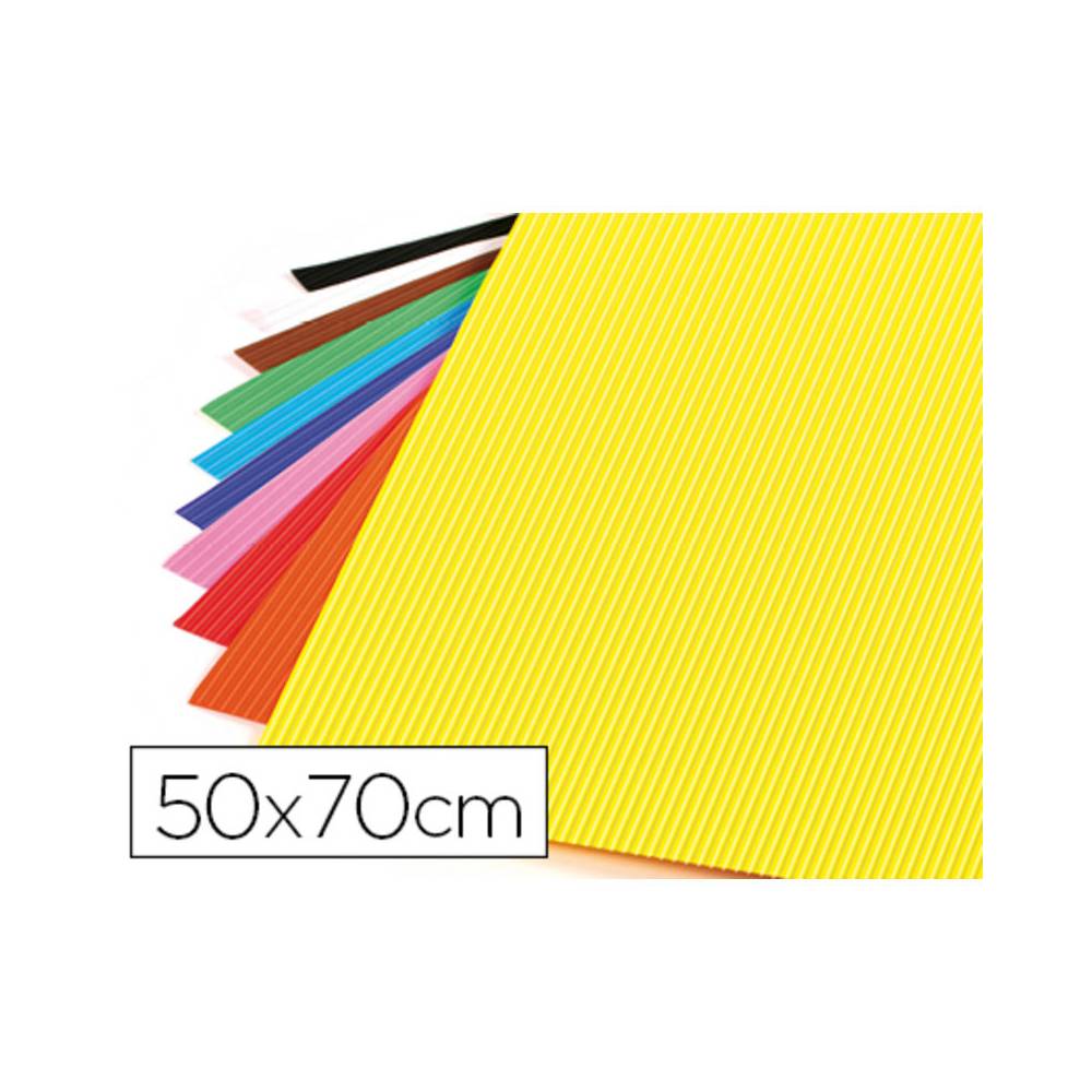 Goma eva ondulada liderpapel 50x70cm 2,2mm de espesor colores surtidos