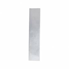Papel crespon liderpapel 50 cm x 2.5m metalizado plata