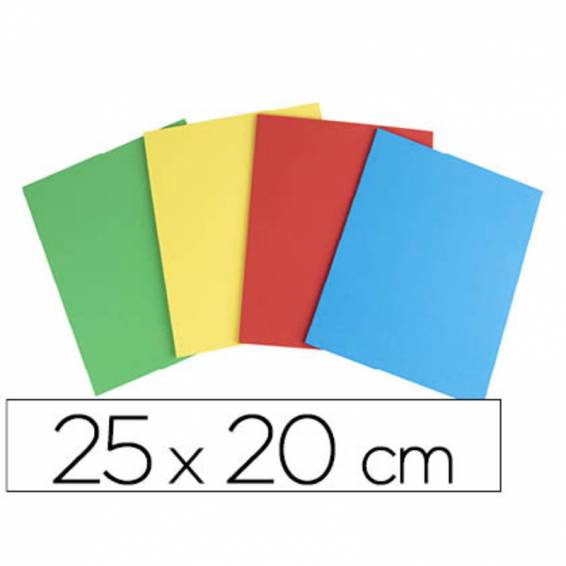 Caucho liderpapel 25x20 cm bolsa de 4 unidades colores surtidos