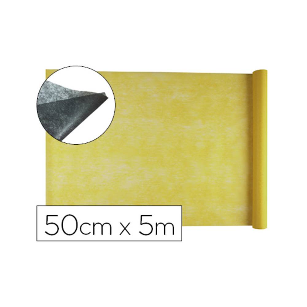 Tejido sin tejer liderpapel terileno 25 g/m2 rollo de 5 mt amarillo