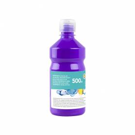 Tempera liquida liderpapel escolar 500 ml violeta